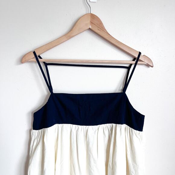 Commense Babydoll Maxi Dress Small Cream Black Boho Peasant Hippie Fairy Cottage - Picture 6 of 14